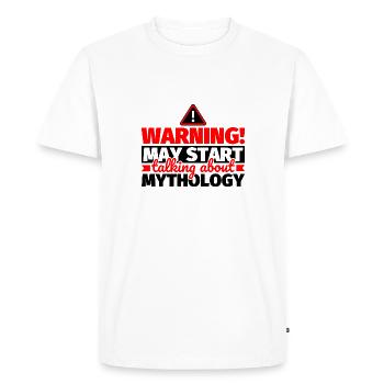 Mythologie lustiger Spruch - Männer Premium Bio T-Shirt - Weiß - Vorne - Nico (187cm)