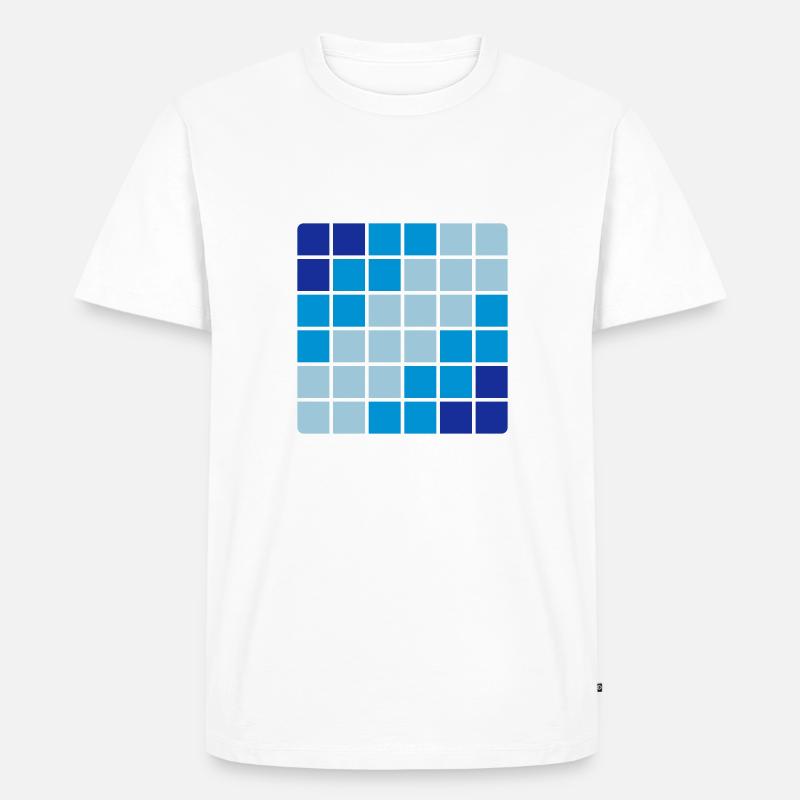 Muster - Männer Premium Bio T-Shirt - Weiß