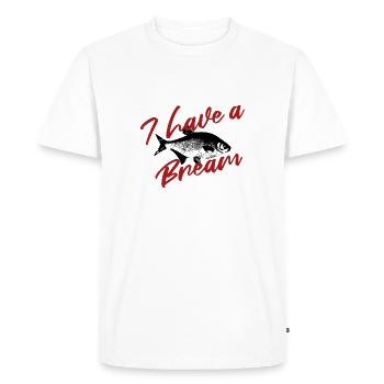 Bream Bream Lead J’ai une Brème - T-shirt Premium bio Homme - blanc - Devant - Nico (187cm)