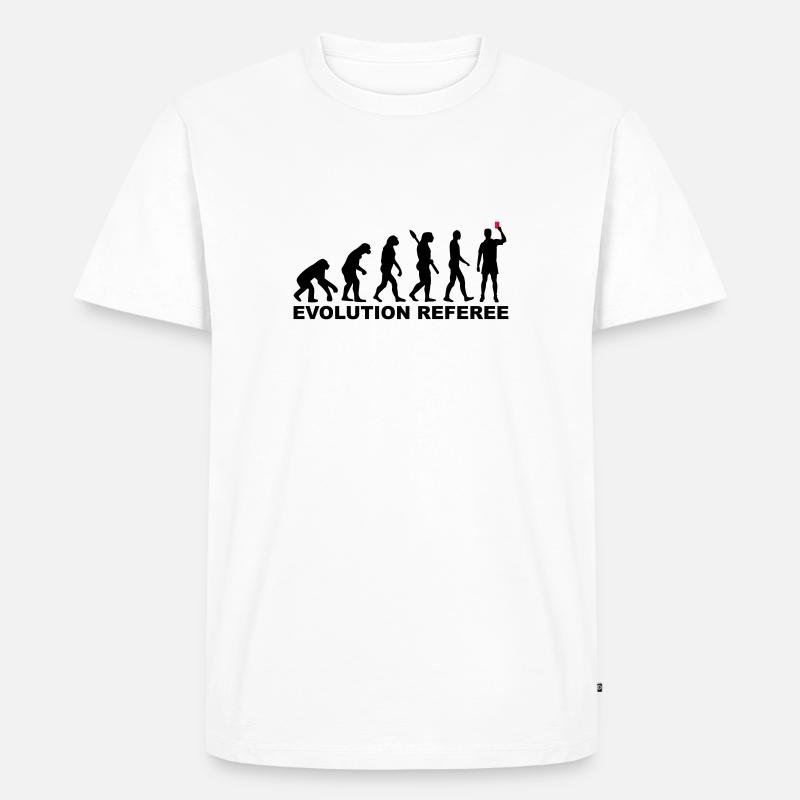 Evolution Referee - Men's Premium Organic T-Shirt - white