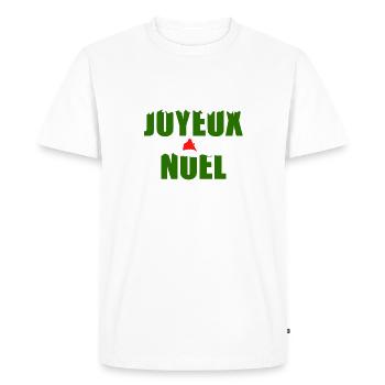 joyeux noel - T-shirt Premium bio Homme - blanc - Devant - Nico (187cm)