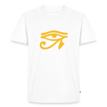 Eye Of Horus / Eye of Horus - T-shirt Premium bio Homme - blanc - Devant - Nico (187cm)