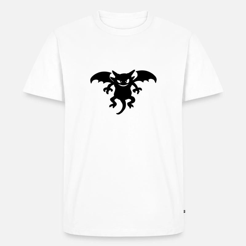 Teufel - Männer Premium Bio T-Shirt - Weiß