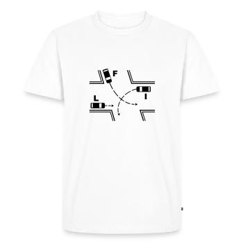 carrefours_1_se1 - T-shirt Premium bio Homme - blanc - Devant - Nico (187cm)