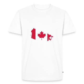Canada - Men's Premium Organic T-Shirt - white - Front - Nico (187cm)