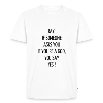 Serie TV - Television - Quotes - Citation - Zitat - Men's Premium Organic T-Shirt - white - Front - Nico (187cm)