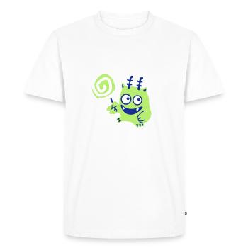 Lolli-Monster - T-shirt Premium bio Homme - blanc - Devant - Nico (187cm)