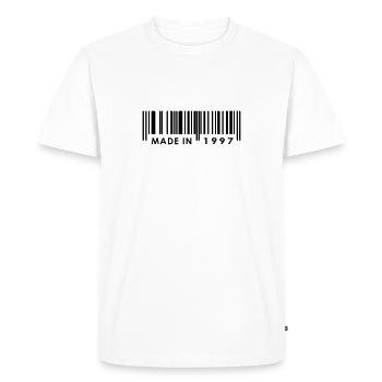 Anniversaire 1997 - T-shirt Premium bio Homme - blanc - Devant - Nico (187cm)
