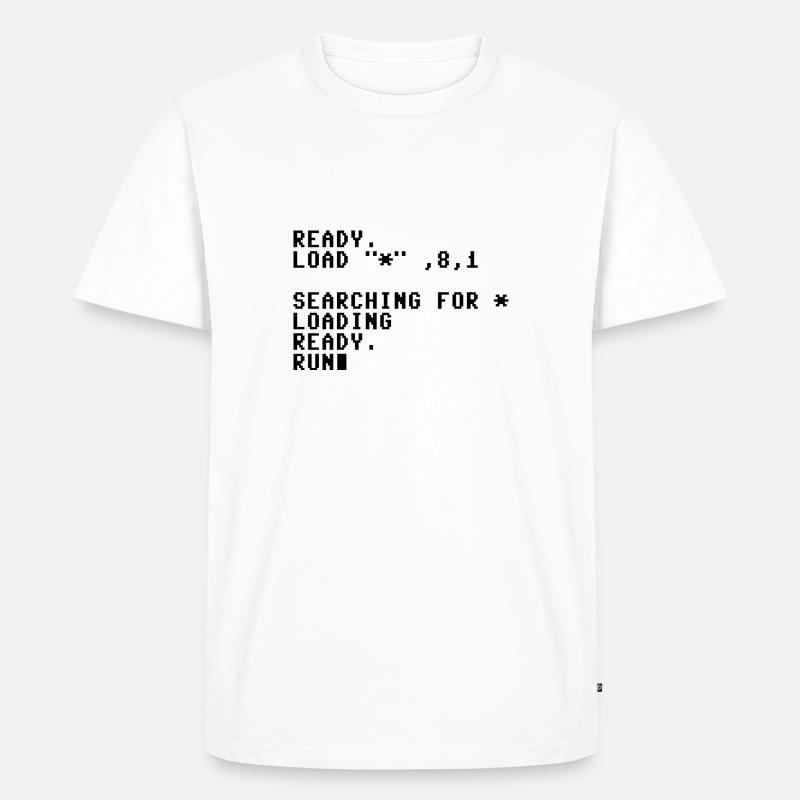 C64 Style - Männer Premium Bio T-Shirt - Weiß