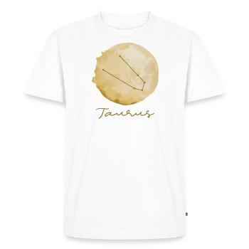 Zodiac Sign Taurus Gift Idea - Men's Premium Organic T-Shirt - white - Front - Nico (187cm)
