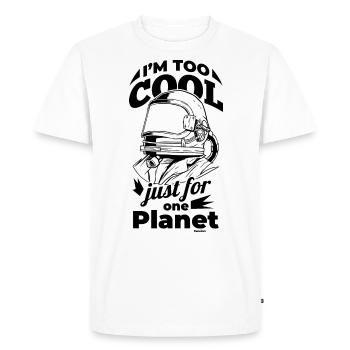 Astronaut - Men's Premium Organic T-Shirt - white - Front - Nico (187cm)