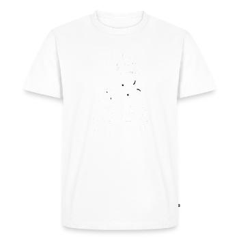 Super papa marcheur - T-shirt Premium bio Homme - blanc - Devant - Nico (187cm)