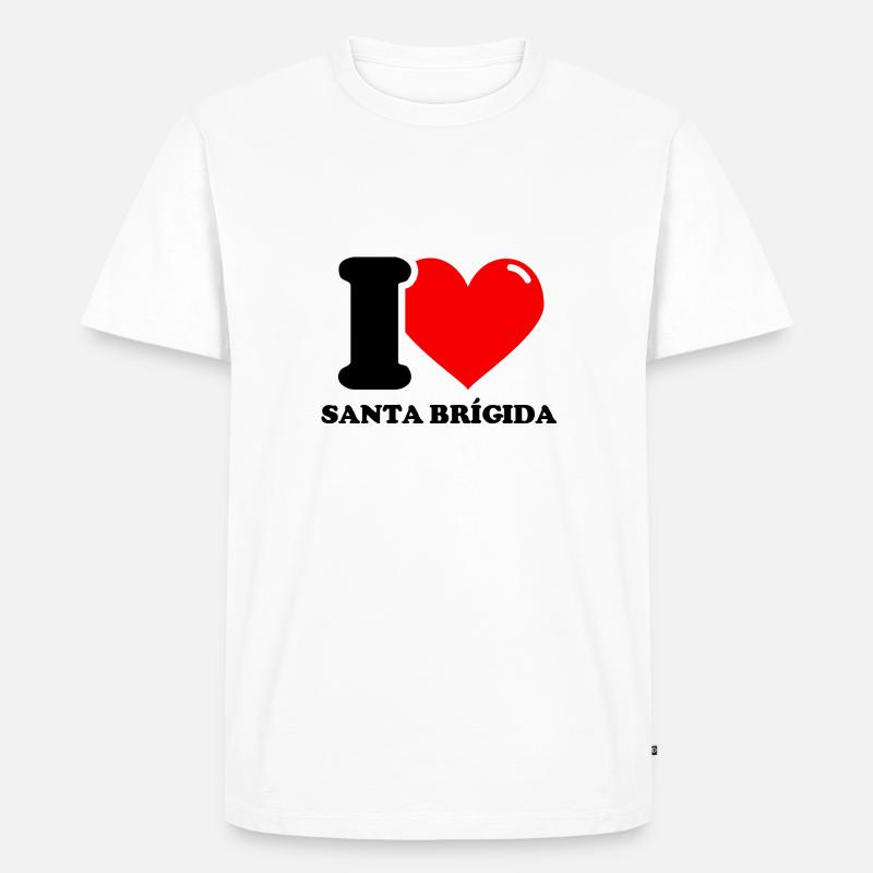 Ich liebe Santa Brígida - Männer Premium Bio T-Shirt - Weiß
