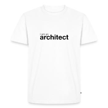 Gift architect📐Humor profession - Men's Premium Organic T-Shirt - white - Front - Nico (187cm)
