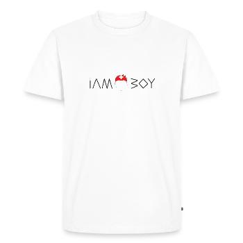 I am a Swiss boy - Men's Premium Organic T-Shirt - white - Front - Nico (187cm)