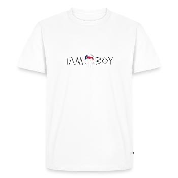 Je suis un garçon texan - T-shirt Premium bio Homme - blanc - Devant - Nico (187cm)
