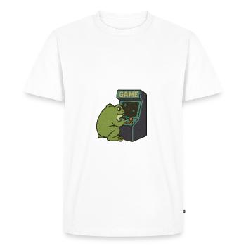 Design Frog Arcade - T-shirt Premium bio Homme - blanc - Devant - Nico (187cm)