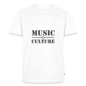 Music Music culture - Men's Premium Organic T-Shirt - white - Front - Nico (187cm)