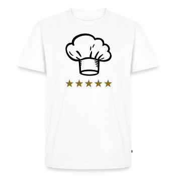 Chef - T-shirt Premium bio Homme - blanc - Devant - Nico (187cm)