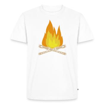 Hot Cross Buns - T-shirt Premium bio Homme - blanc - Devant - Nico (187cm)