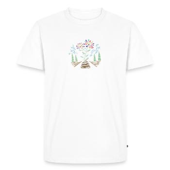 At least better than shit light on dark - Men's Premium Organic T-Shirt - white - Front - Nico (187cm)