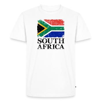Afrique du Sud - T-shirt Premium bio Homme - blanc - Devant - Nico (187cm)