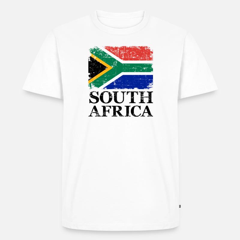 Südafrika - Männer Premium Bio T-Shirt - Weiß