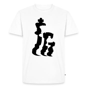 Chess pieces - Men's Premium Organic T-Shirt - white - Front - Nico (187cm)
