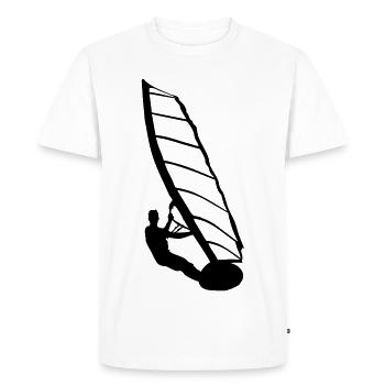 Windsurfer - Men's Premium Organic T-Shirt - white - Front - Nico (187cm)