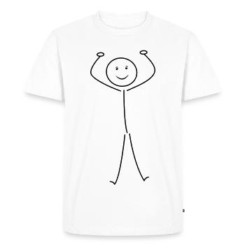 Strichmann - T-shirt Premium bio Homme - blanc - Devant - Nico (187cm)