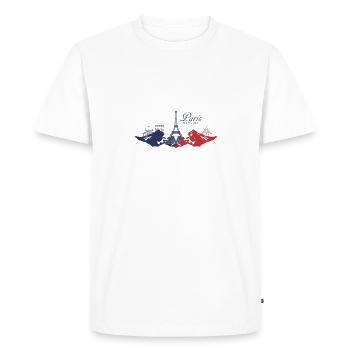 Paris - Men's Premium Organic T-Shirt - white - Front - Nico (187cm)