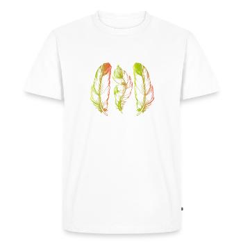 Bounce - Men's Premium Organic T-Shirt - white - Front - Nico (187cm)