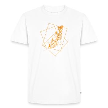 Bounce - Men's Premium Organic T-Shirt - white - Front - Nico (187cm)