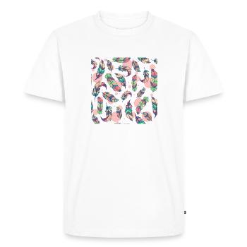 Bounce - Men's Premium Organic T-Shirt - white - Front - Nico (187cm)