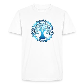Tree - Men's Premium Organic T-Shirt - white - Front - Nico (187cm)
