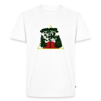 Tree - Men's Premium Organic T-Shirt - white - Front - Nico (187cm)