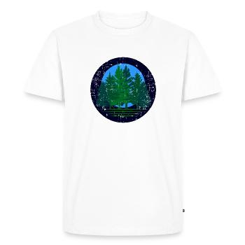 Tree - Men's Premium Organic T-Shirt - white - Front - Nico (187cm)