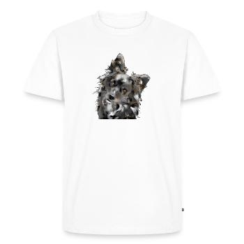 Australian Shepherd - Men's Premium Organic T-Shirt - white - Front - Nico (187cm)