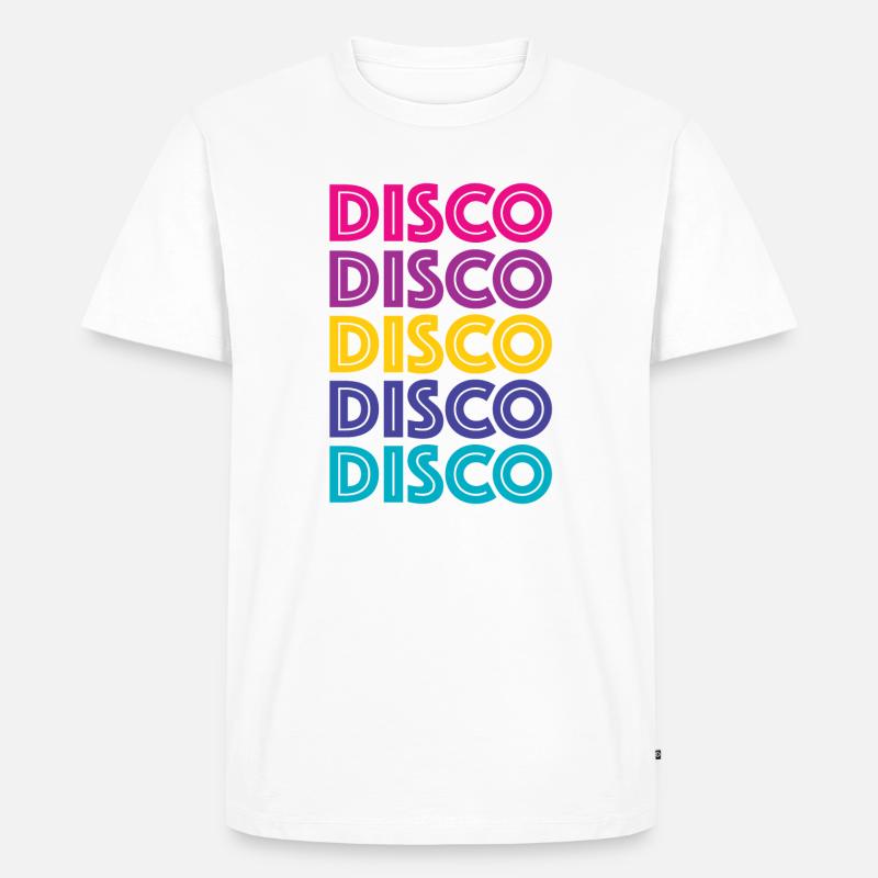 Disco Disco Disco - Männer Premium Bio T-Shirt - Weiß