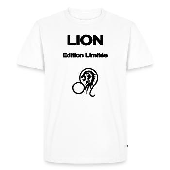 LION EDITION LIMITEE - T-shirt Premium bio Homme - blanc - Devant - Nico (187cm)