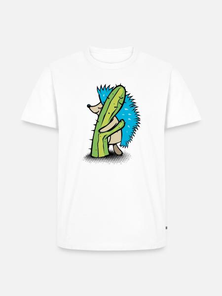 Würzige Umarmung - Männer Premium Bio T-Shirt - Weiß