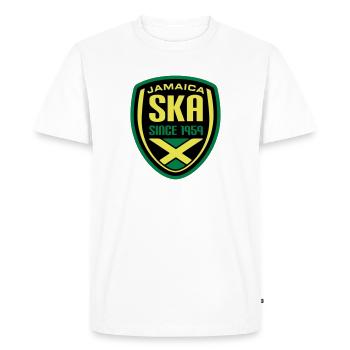 Ska Wappen_2 - T-shirt Premium bio Homme - blanc - Devant - Nico (187cm)