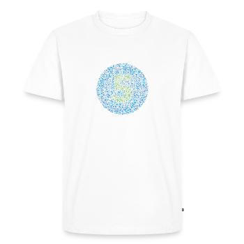 Cercle d’essai d’Ishihara numéro 5 - T-shirt Premium bio Homme - blanc - Devant - Nico (187cm)