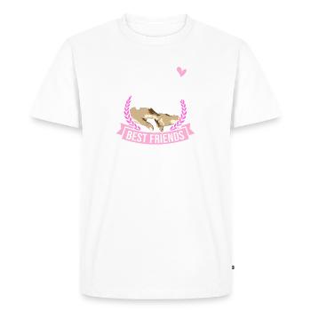Tante et nièce meilleurs amis pour toujours - T-shirt Premium bio Homme - blanc - Devant - Nico (187cm)