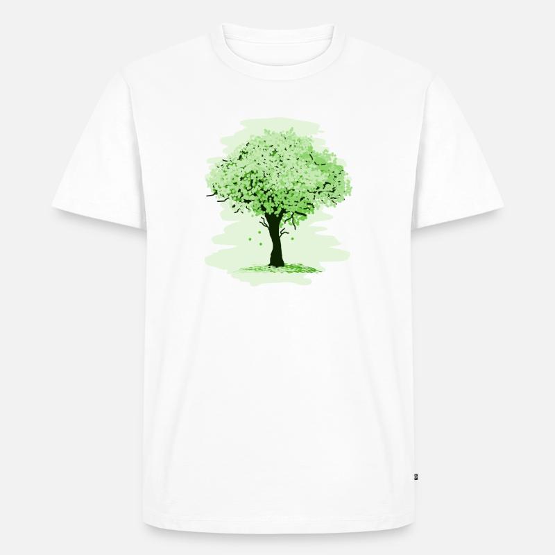 Baum - Männer Premium Bio T-Shirt - Weiß