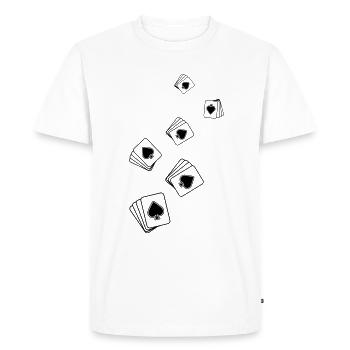 Map Icon Icon - Men's Premium Organic T-Shirt - white - Front - Nico (187cm)