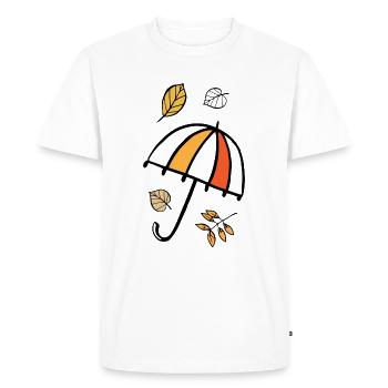 L’automne - T-shirt Premium bio Homme - blanc - Devant - Nico (187cm)