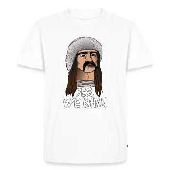 Yes, we Khan ! - T-shirt Premium bio Homme - blanc - Devant - Nico (187cm)