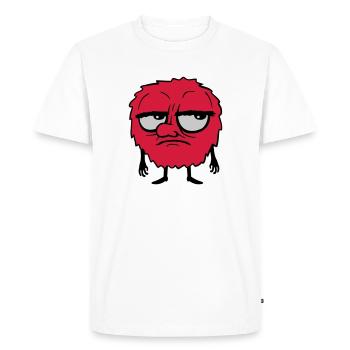 Monster Eyes Roll Dessin animé - T-shirt Premium bio Homme - blanc - Devant - Nico (187cm)