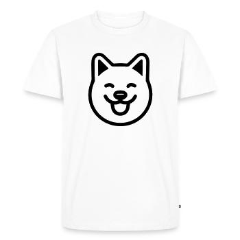 HUND - Männer Premium Bio T-Shirt - Weiß - Vorne - Nico (187cm)